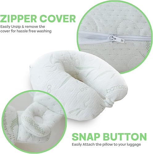 Miniatura 3 de Sacred Thread Almohada de viaje  Almohada de apoyo para la cabeza y el cuello para viajar ideal para aviones automóviles autobuses y trenes