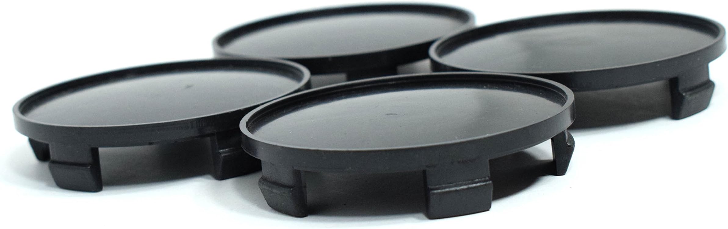 Promo Link 4 x Black Hub Caps Hub Caps Wheel Centre Caps 60 mm (Inner) / 55 mm (Outer) Hub Caps Set Aluminium Rim