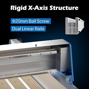 SainSmart Genmitsu PROVerXL 4x4 CNC Machine, Support Dual Z-Axis, Closed-loop Stepper Motor, Ball Screw Drive System, Large Milling Area for Wood Metal Carving, Work Area 51.18'' x 51.18'' x 4.72''