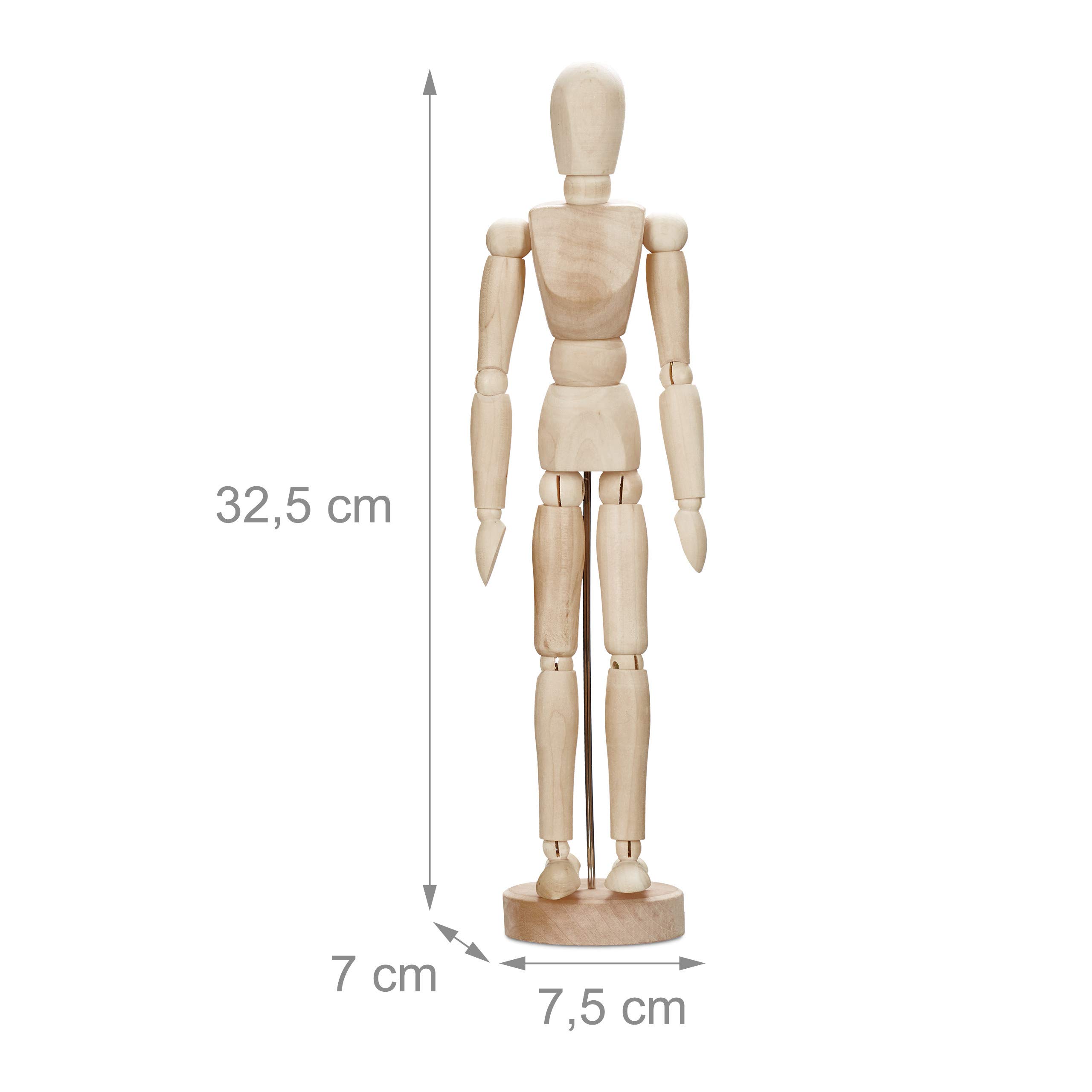 Grand Mannequin Bois Articulé – 16 Pouces – Modèle Artiste – État Excellent