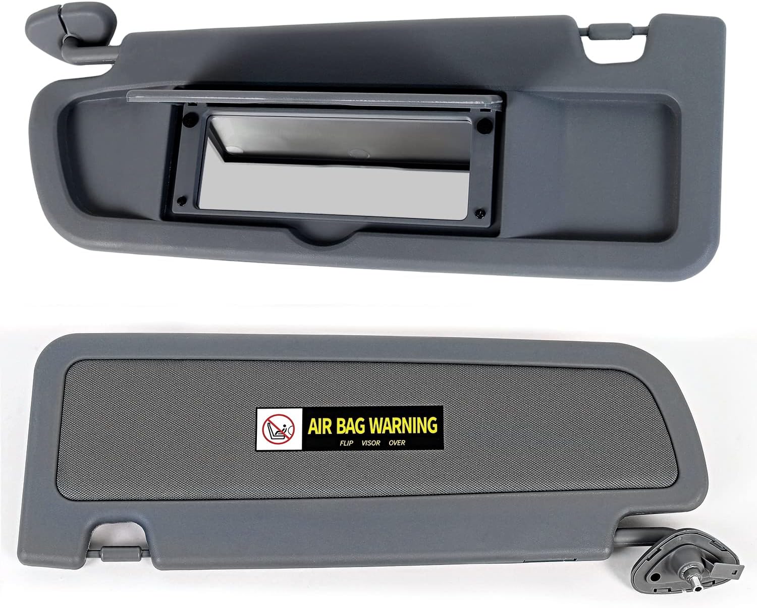 Kojem Left Driver & Right Passenger Side Sun Visor Compatible with 2006-2011 Honda Civic Replace for 83280-SNA-A01ZA, 83230-SNA-A01ZA Gray, HO2942100 HO2943100 HO2943101 HO2942103