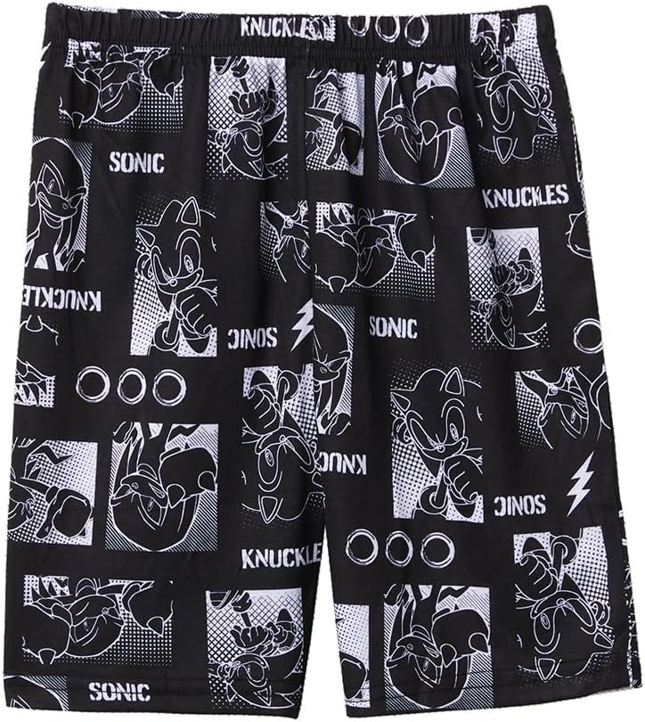 Sonic The Hedgehog Boys' Shorts and Sleep Shirt Kids Sleepwear 2 Piece Pajama Set - Image 5