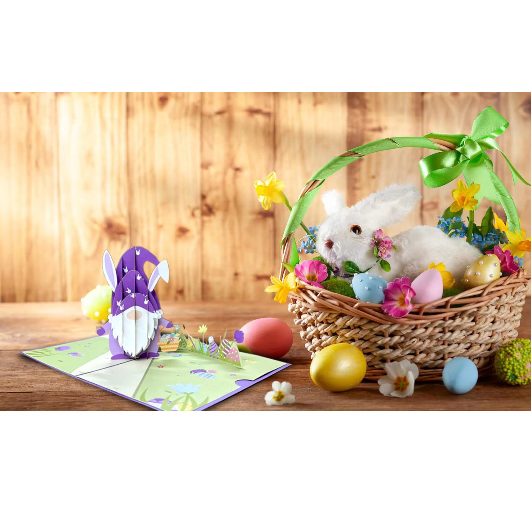 Spring Greeting Cards Easter Pop Up Cards For Kids - 3D Bunny Egg ...