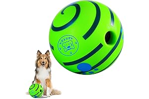 Interactive Dog Toy Wobble Giggle Ball 5.51inch for Large Dogs Anxiety Relief