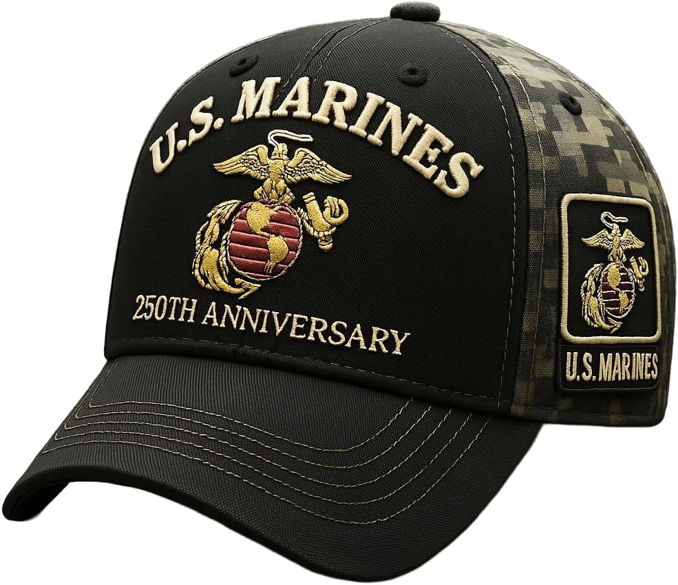 USA 250th Anniversary Hat, Adjustable 250th Anniversary Printed Patriotic Baseball Caps, Tribute Retro Washed Hat