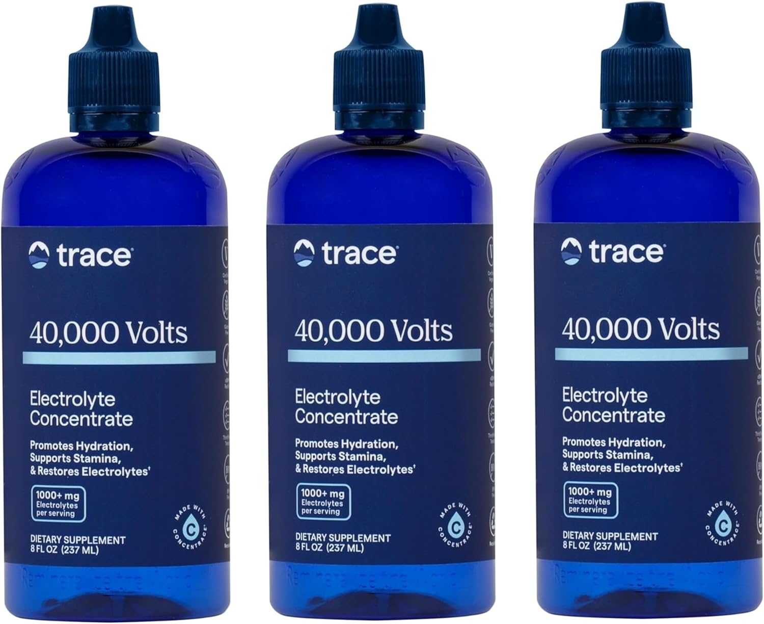 Trace Minerals 40,000 Volts - Liquid multimineral & electrolyte concentrate