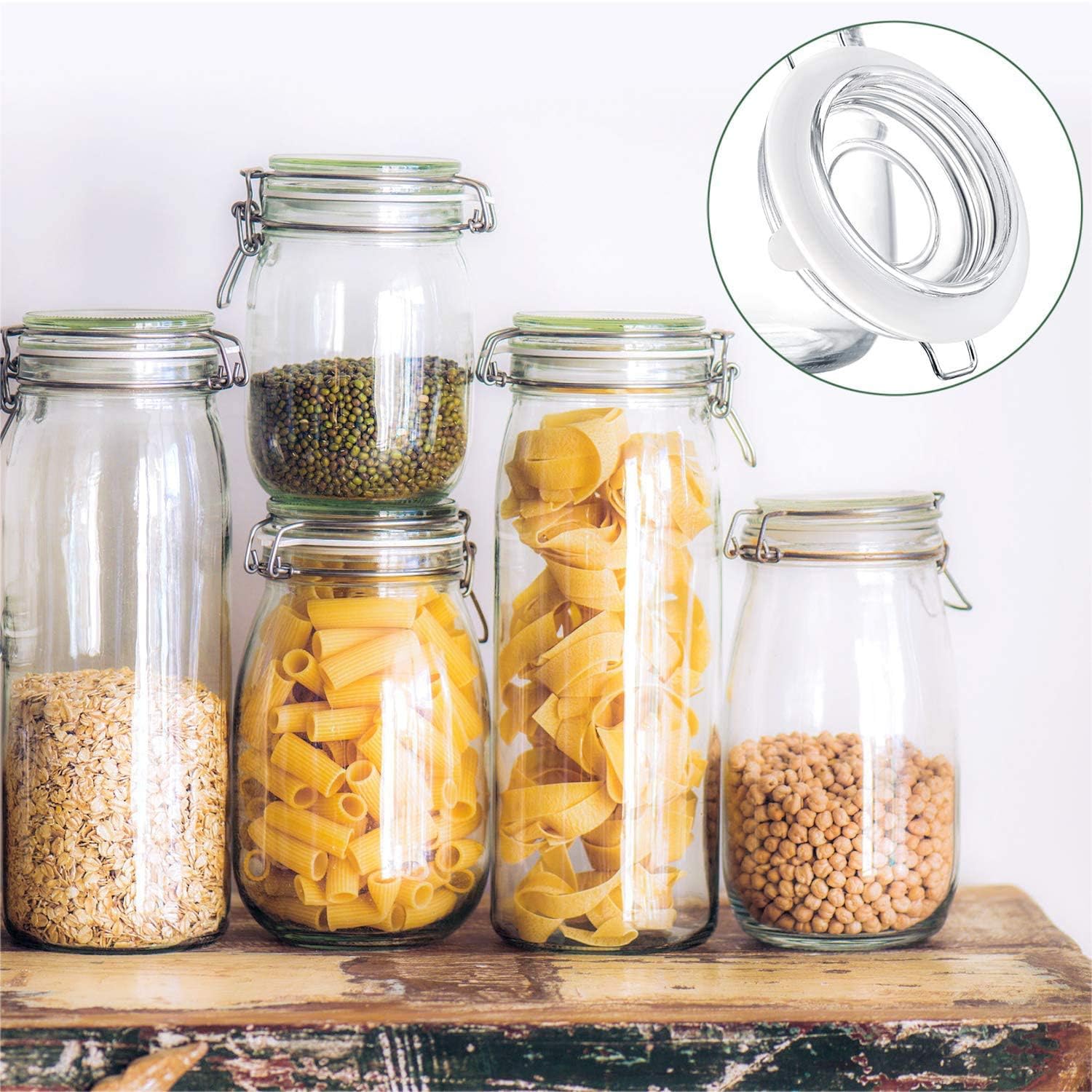 10 Guarnizioni In Silicone Per Barattoli - Ø Esterno 9.5 Cm, Ermetiche E Riutilizzabili - Foto 11