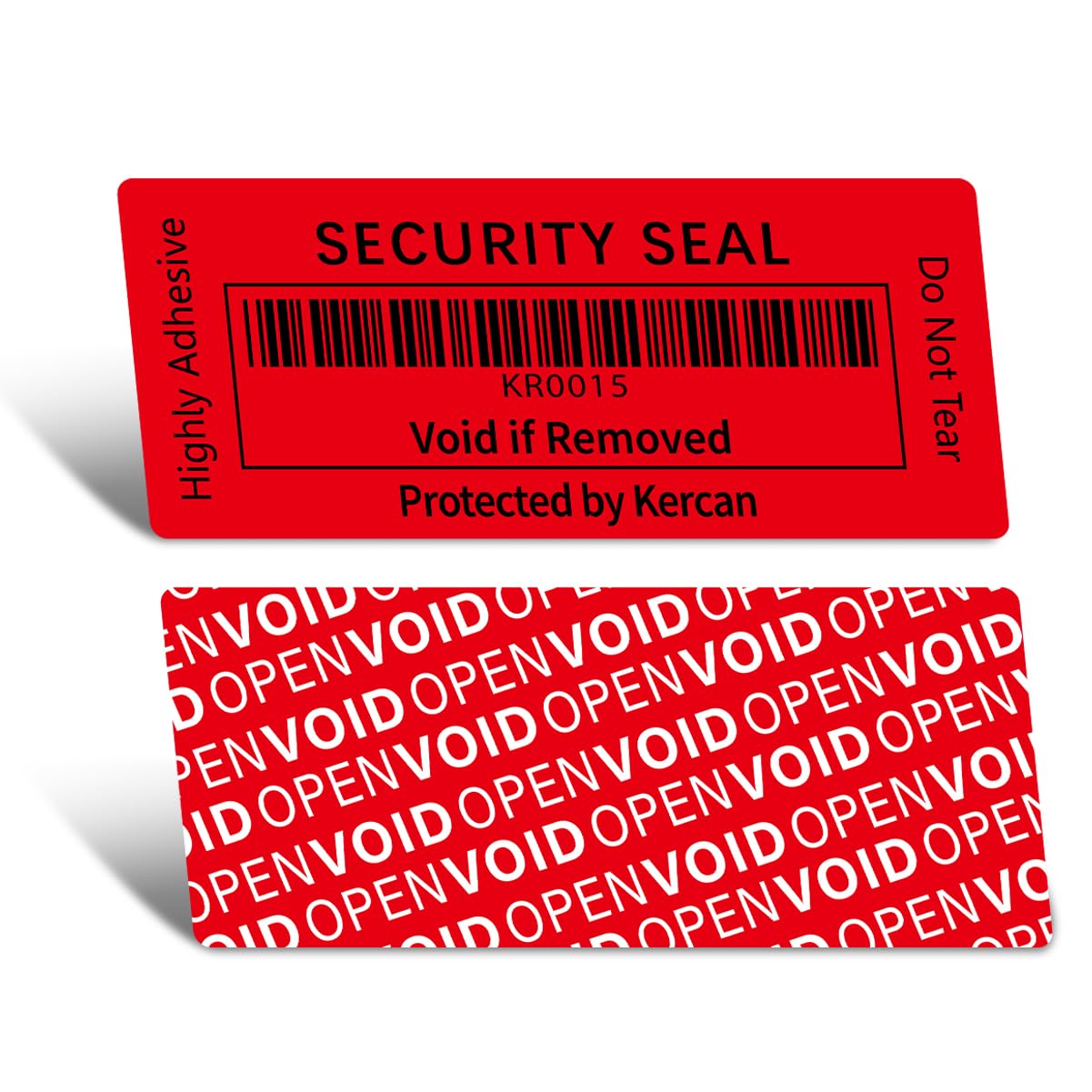 240 PCS Tamper Evident Seals 60 x 25 mm Tamper Tape Tamper Proof Stickers Total Transfer Tamper Tamper Evident Tape Security Tape (Red)