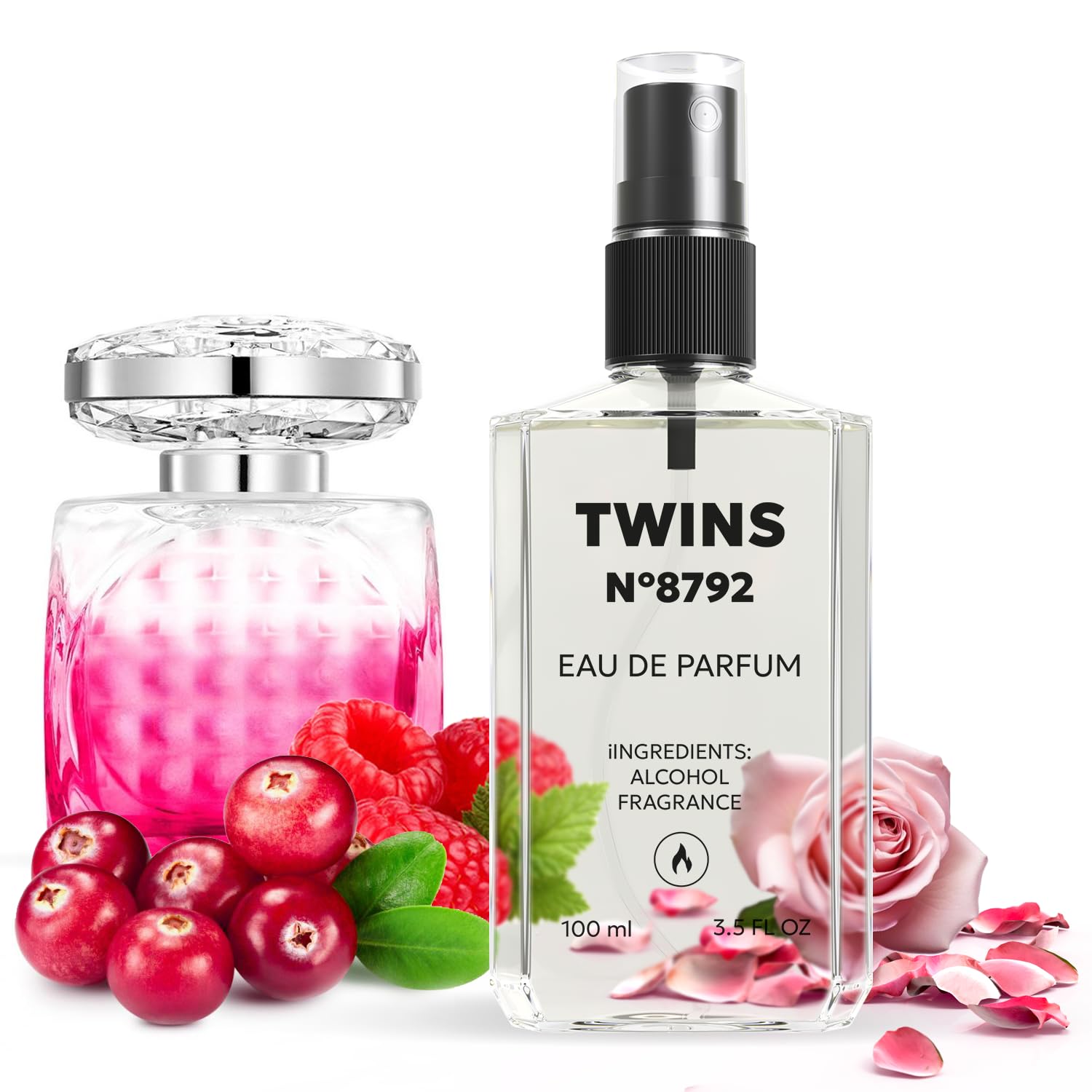 TWINS Impression of Blossom | Perfume for Women Eau de Parfum | No.8792 | 3.4 Fl Oz / 100 ml