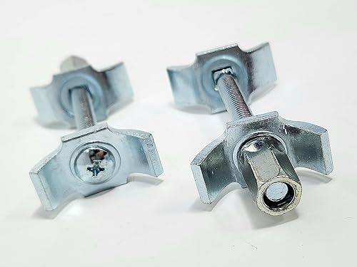 Paquete de 2 pernos de encimera ajustables para superficies de trabajo empotradas de acero de 2 916 pulgadas de longitud, fabricados en Alemania