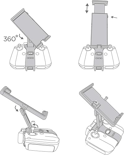 Miniatura 8 de VCUTECH Soporte para tablet Drone RC compatible con DJI Mini 3 Pro, Mavic 3, Mavic 3 Classic, Mini 2, Mavic Air 2s, Air 2, para iPad de 4 a 12.9