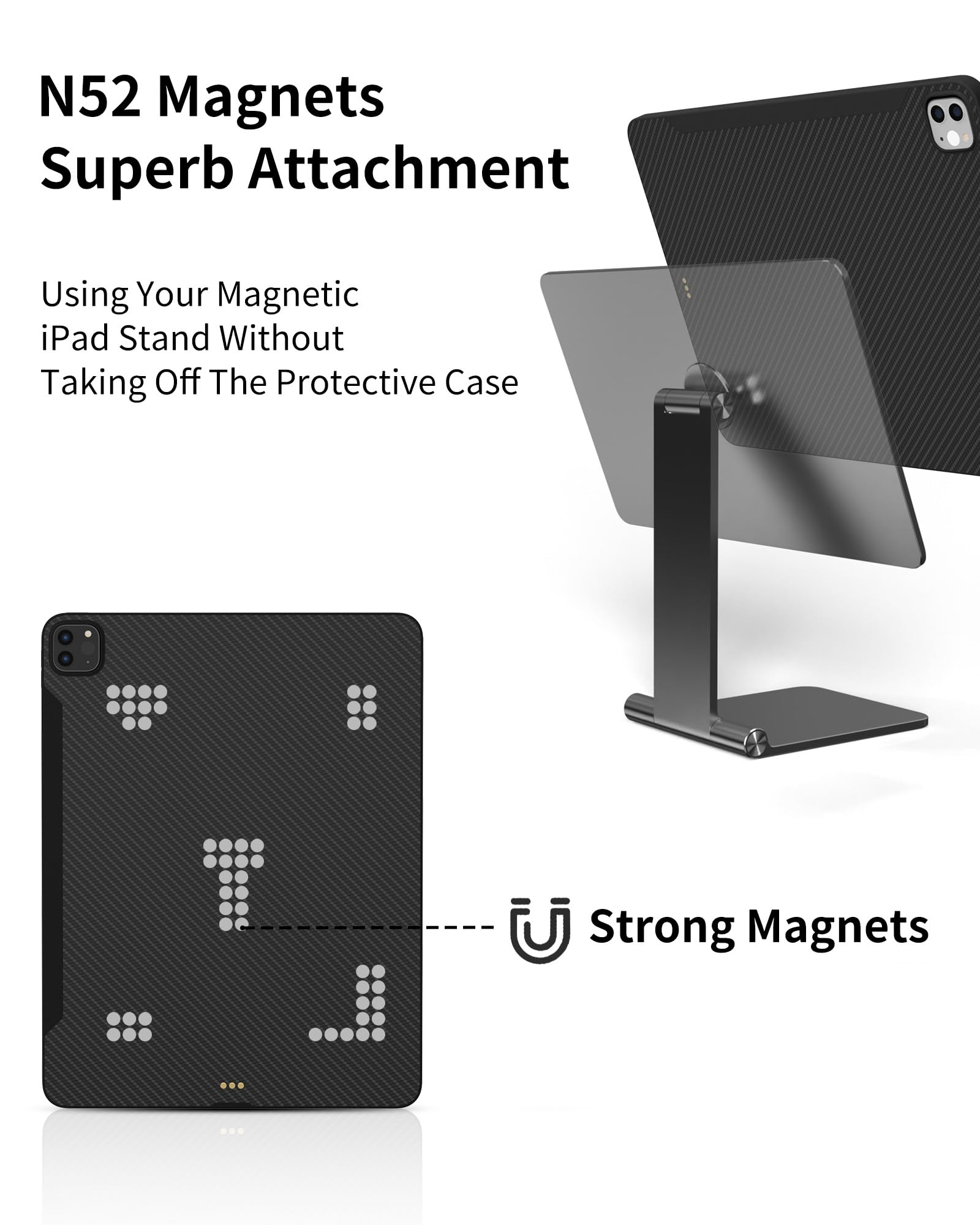 KU XIU Magnetic Case for 2018-2022 iPad Pro 11