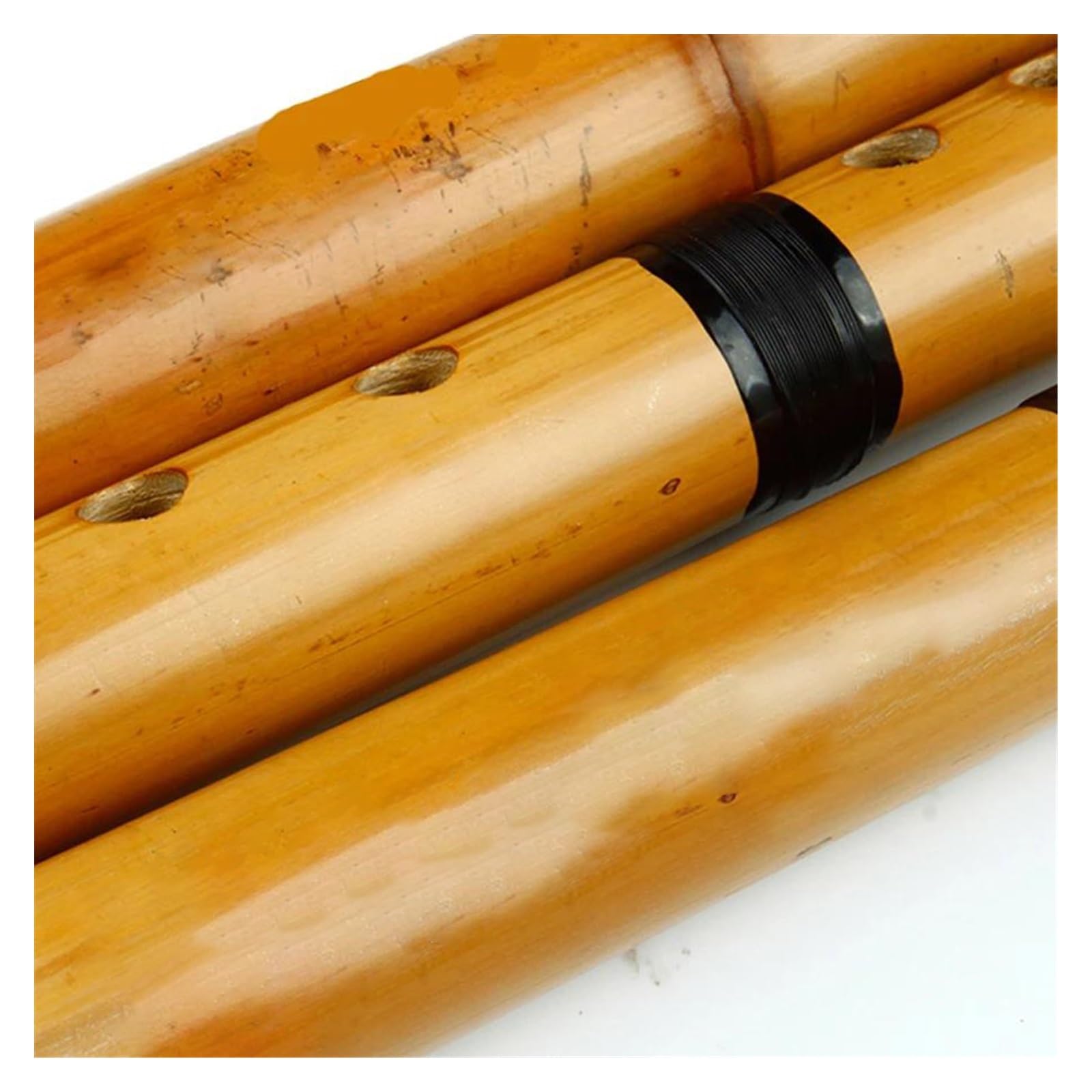 Dreiteiliges Traditionelles Handgefertigtes Holzblasinstrument Goldene Bambusflöte Professionelle Bambusflöte Traditionelles Instrume