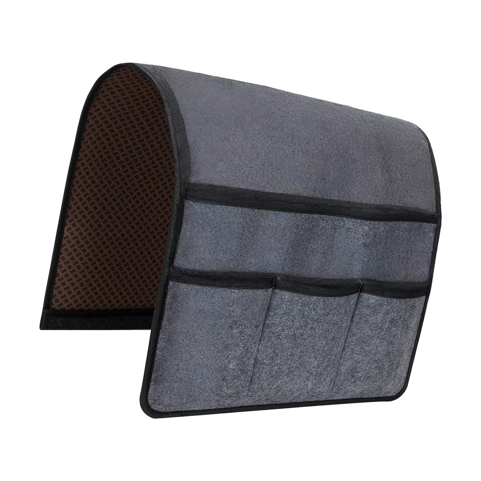 FGDTREE Duty Couch Armrest Organiser with 4 Pocket for Magazine Tablet Phone Snacks Armrest Planner for Sofa