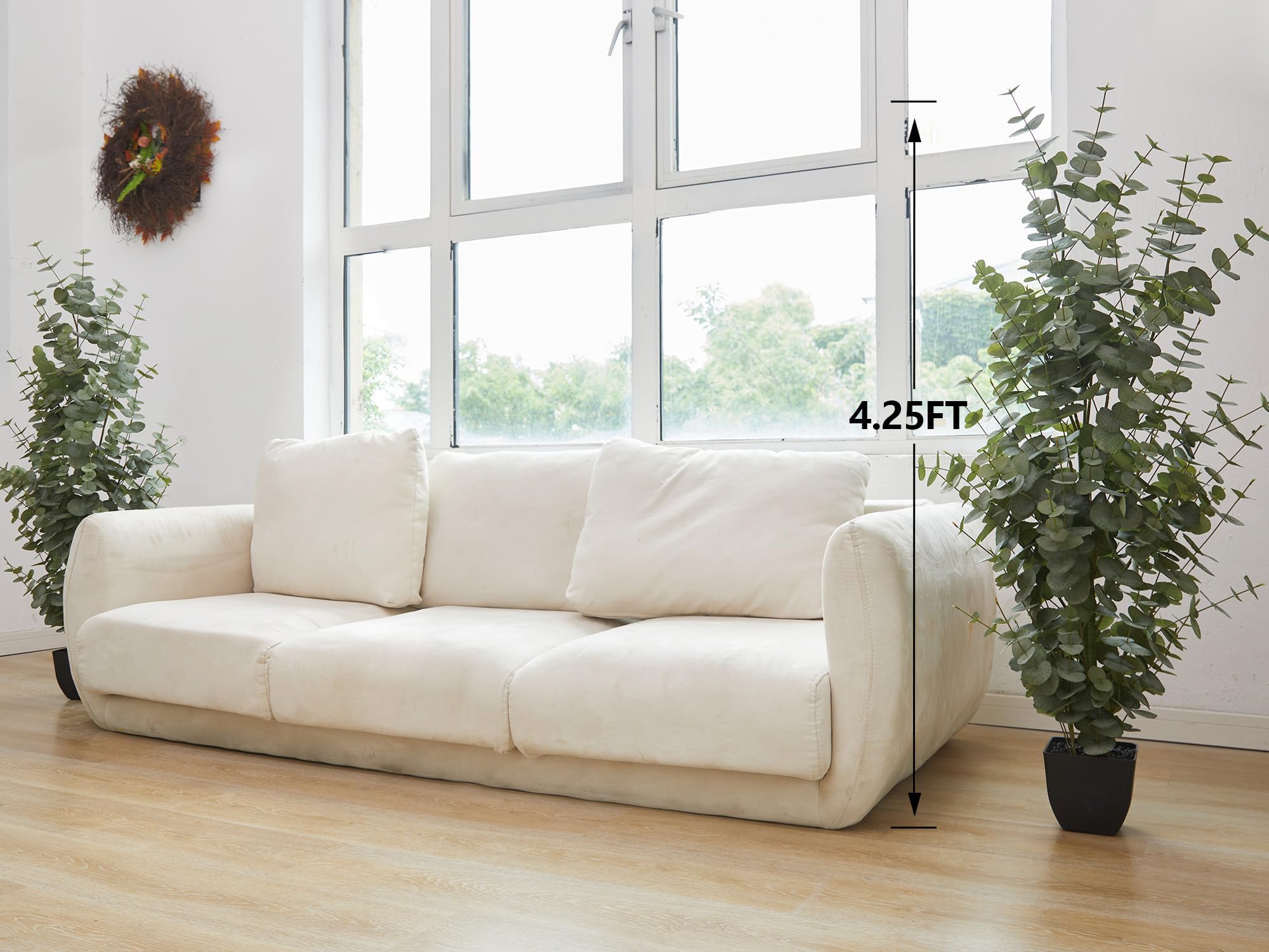 Pianta Sintetica 1,8 Metri Albero Eucalipto Artificiale 1.8m - Pianta Finta Realistica Per