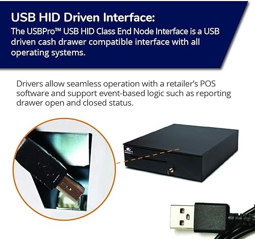 Miniatura 10 de Cajón de efectivo APG para punto de venta de 16 pulgadas  Serie 100 T320-BL1616  Interfaz MultiPRO 320  Impulsado por impresora  Plástico hasta 5