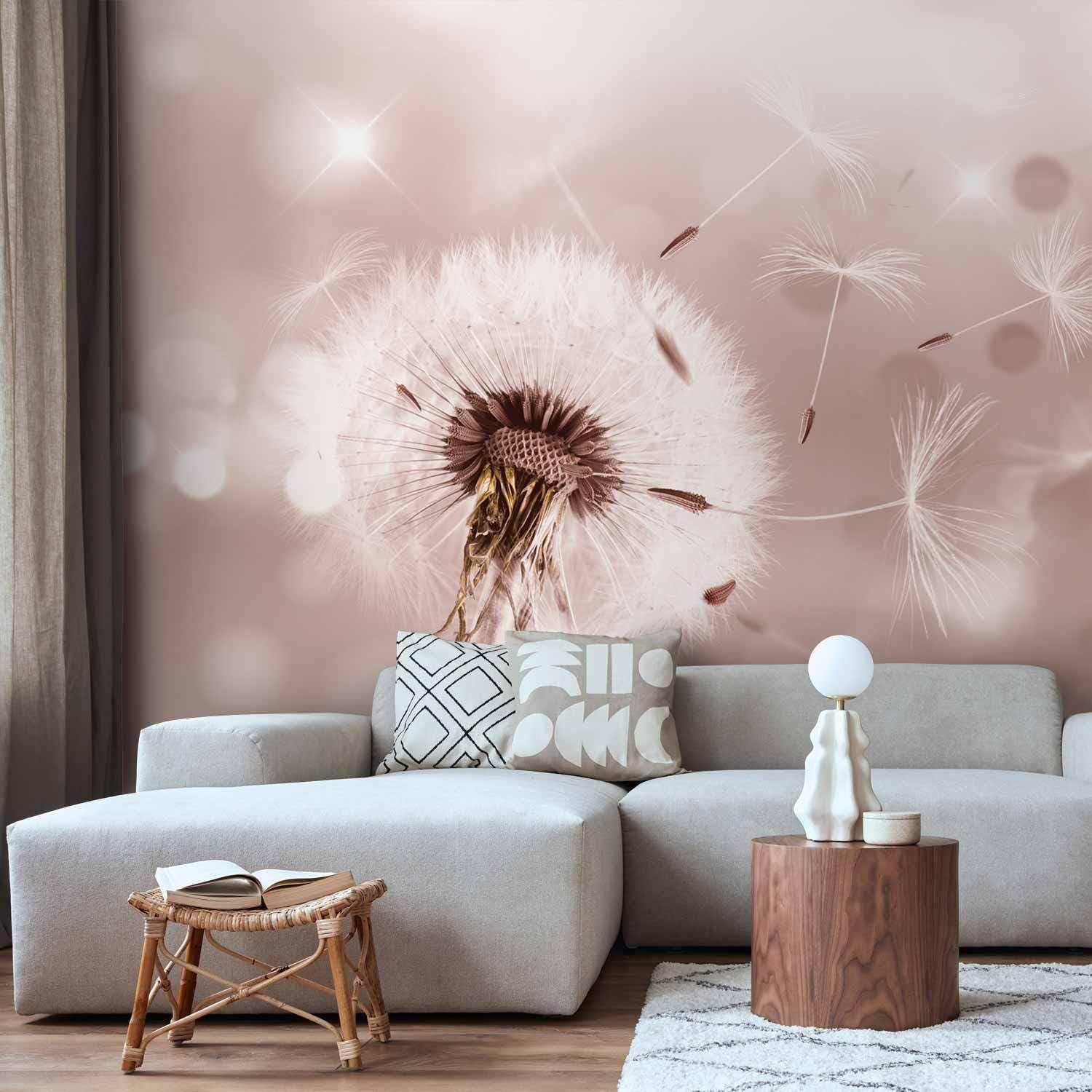 decomonkey Fototapete Pusteblume Natur, 400x280 cm, XL, Blumen Abstrakt | Vlies, Schlafzimmer, Wohnzimmer, Tapete, Fototapeten, Tapeten, Vliestapete, Wandtapete, moderne, Wandbild, Wand