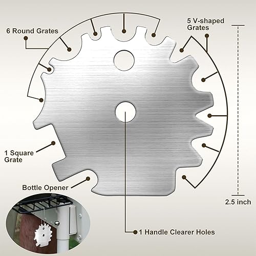 Miniatura 6 de Paquete de 2 limpiadores de parrilla sin cerdas, rellenos de calcetines, regalos ideales para Navidad, hombres, papá, marido, novio, padre, rascador