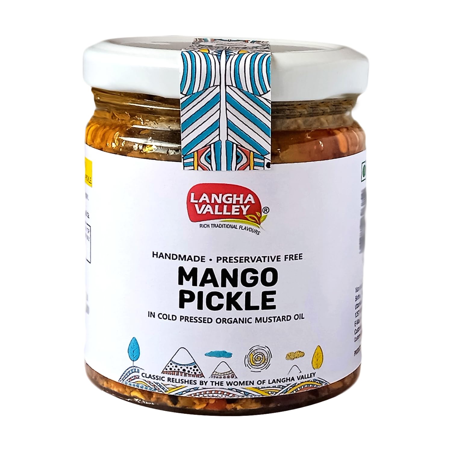 Langha Valley Mango Pickle, Aam ka Achar Homemade with Organic Cold-pressed Mustard Oil, Traditionally Sun Dried - No Preservatives, Glass Jar, 180 Grams (B0CSLHNP5M) Amazon Price History, Amazon Price Tracker