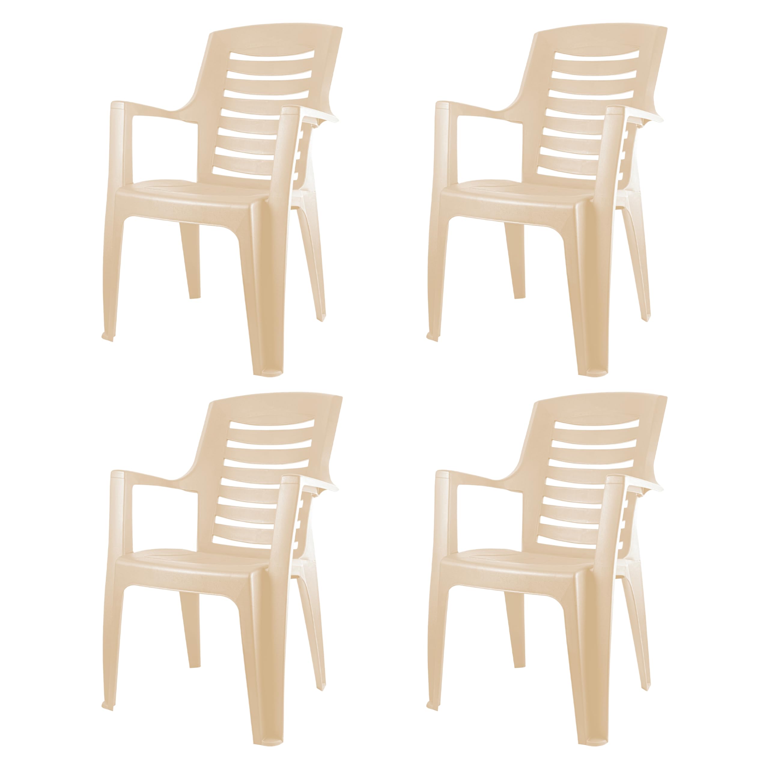 CELLO Ultra Chair Set of 4, Matte Beige | Unbreakable, Durable & Strong |Blended PP Material, Easy to Clean |Plastic Chair for Living Room, Home & Office | 3 Years Warranty - Manufacturing Defects-image-12