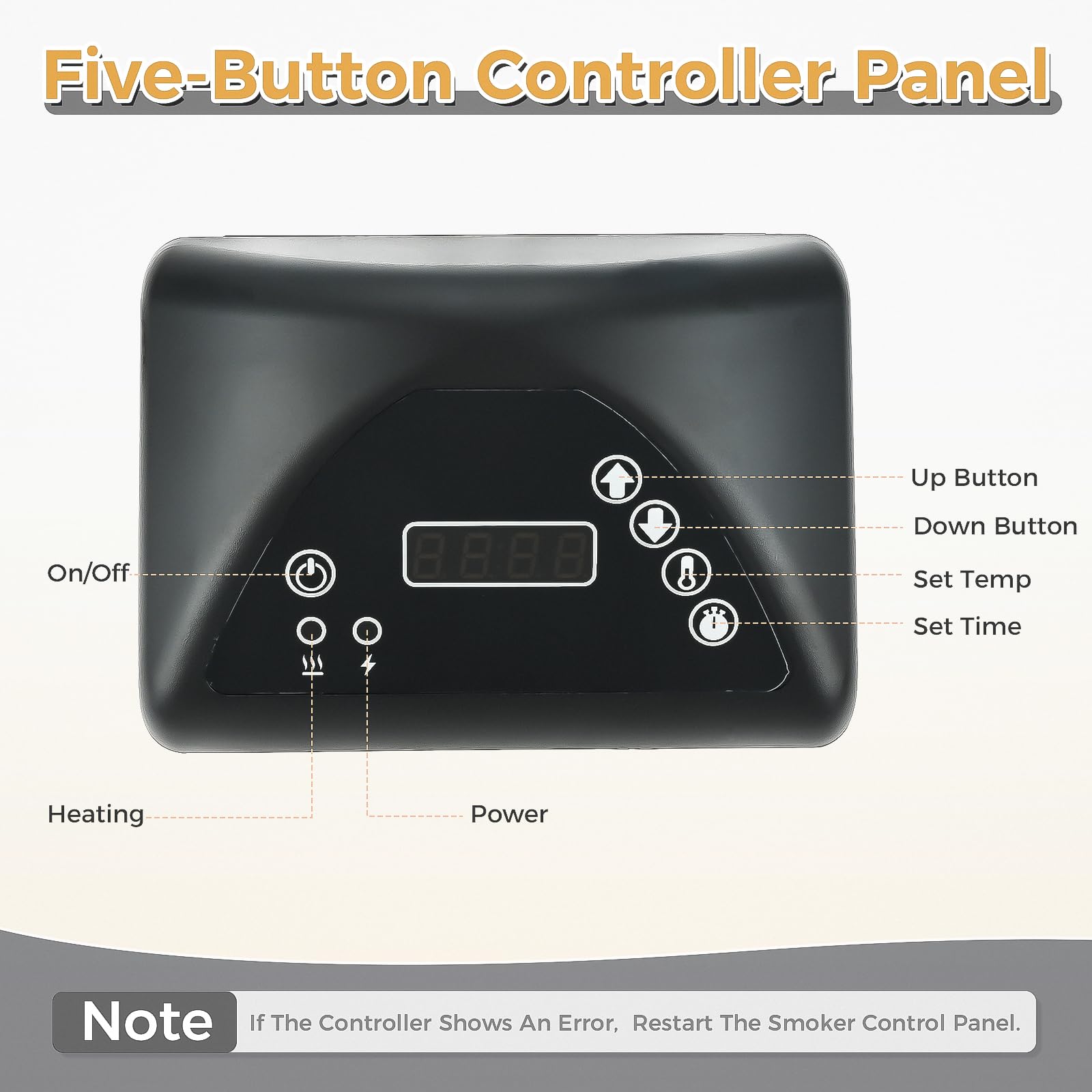 9907160014 Reemplazo del panel de control digital para Masterbuilt MB20071317, 20071117, 21071218, 20071217, 20072318 ahumador digital eléctrico 2
