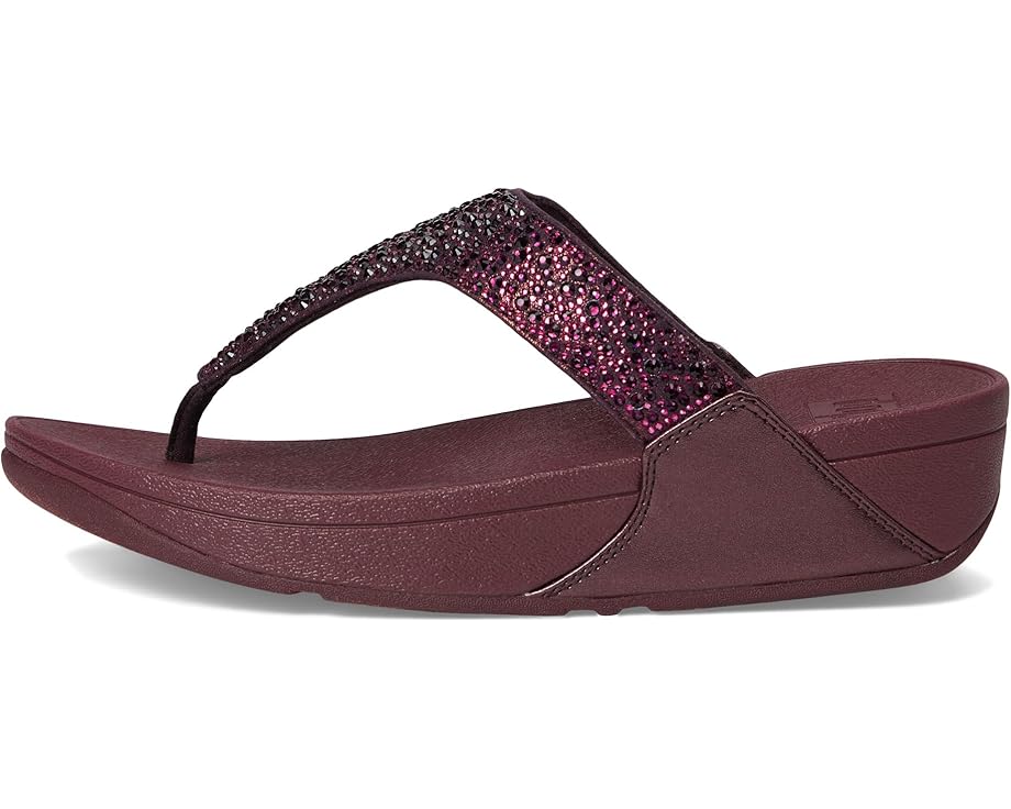 FitFlop Lulu Crystal-Mix Toe-Post Sandals - Left View