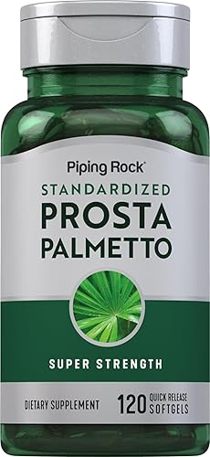 Piping Rock Saw Palmetto para hombres y mujeres | 120 cápsulas blandas | Complejo con aceite de semilla de calabaza y extracto de Pygeum |