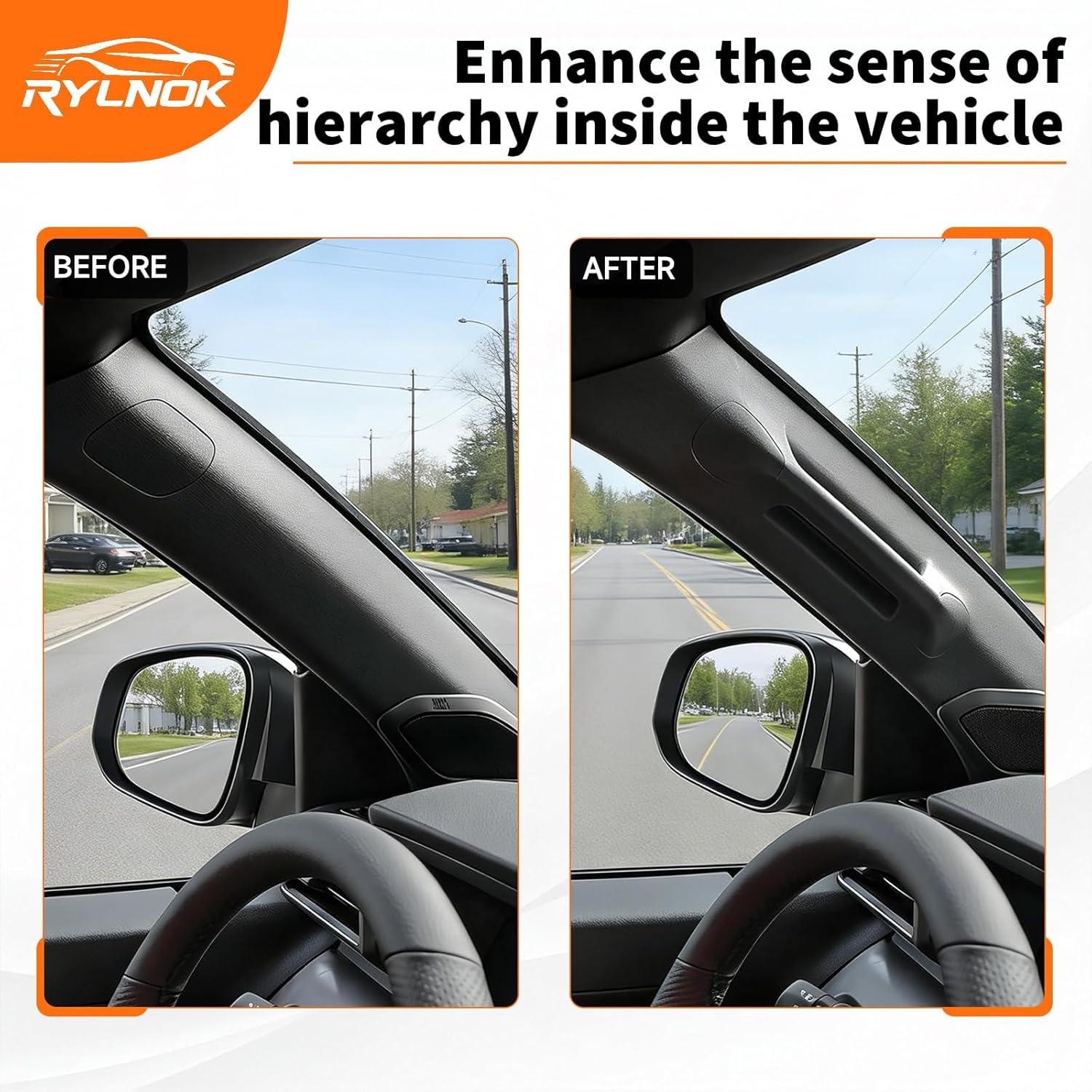 Upgrade Driver Side A-Pillar Grab Handle Interior Trim Assist Handle Compatible with Toyota Tacoma 3rd Gen (2016-2023) #Easy Installation