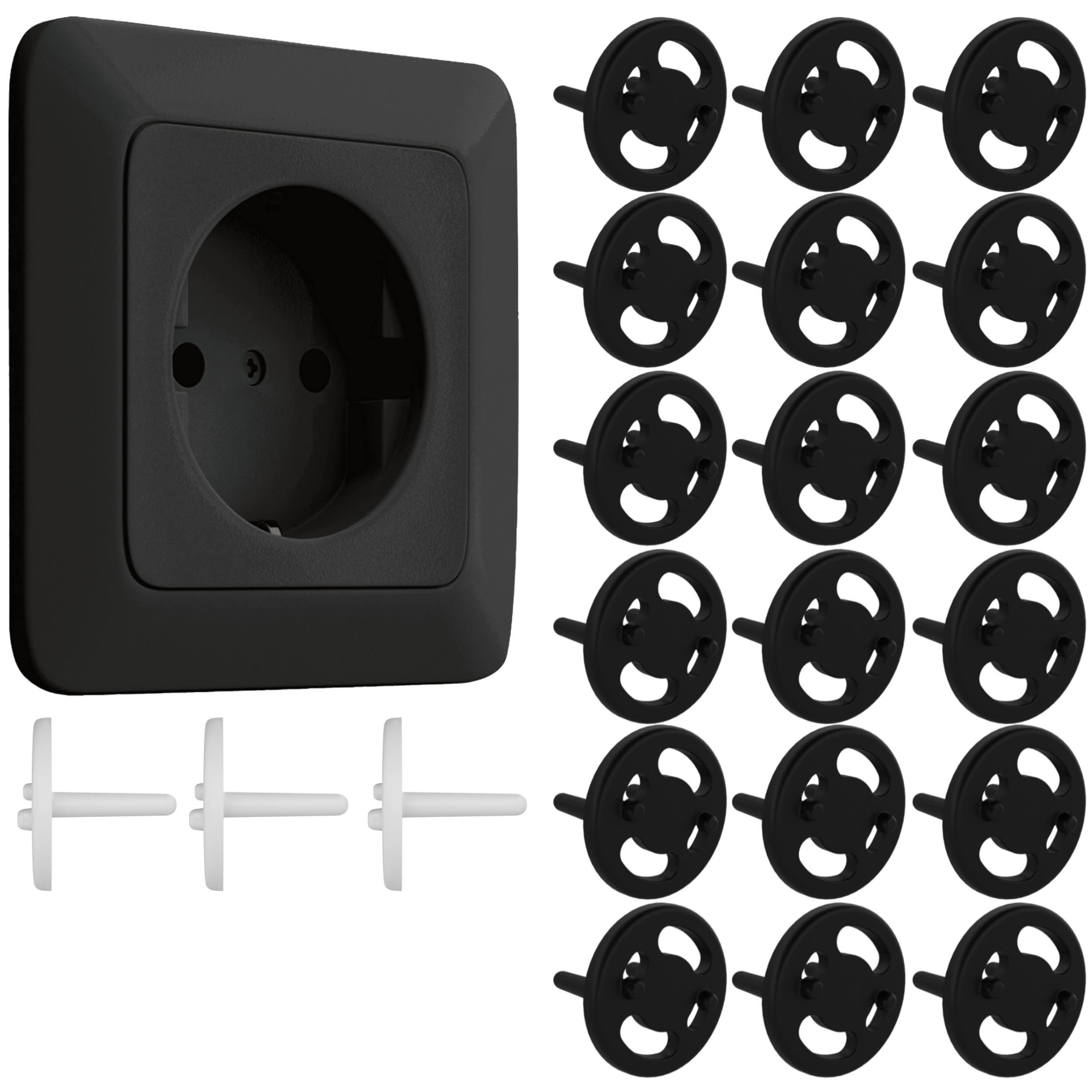 Protection Enfant Prise électrique Cache Prise Bébé Wessper 18 Pièces - Sécurité Enfant Pour Prises électriques Protege Prise Electrique Bebe