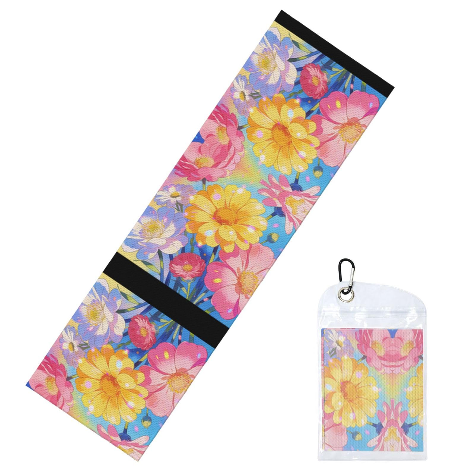 DUYIOKH Rainbow Daisy Dream Print Cooling Towel, Portable Towel for Gym Workout Golf Beach World Cup Sports Hot Weather