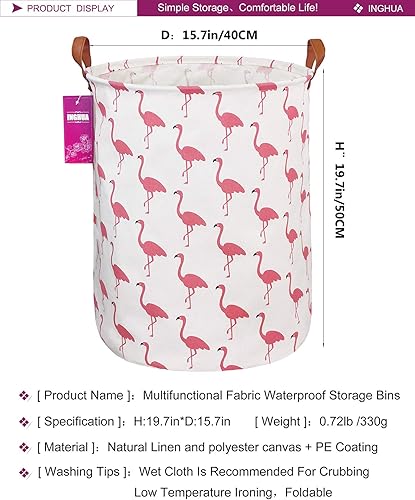 Miniatura 2 de Cesta de lavandería grande de tela de lona ligera, cesta de almacenamientoorganizador de juguetesropa sucia, plegable, impermeable, para dormitorios