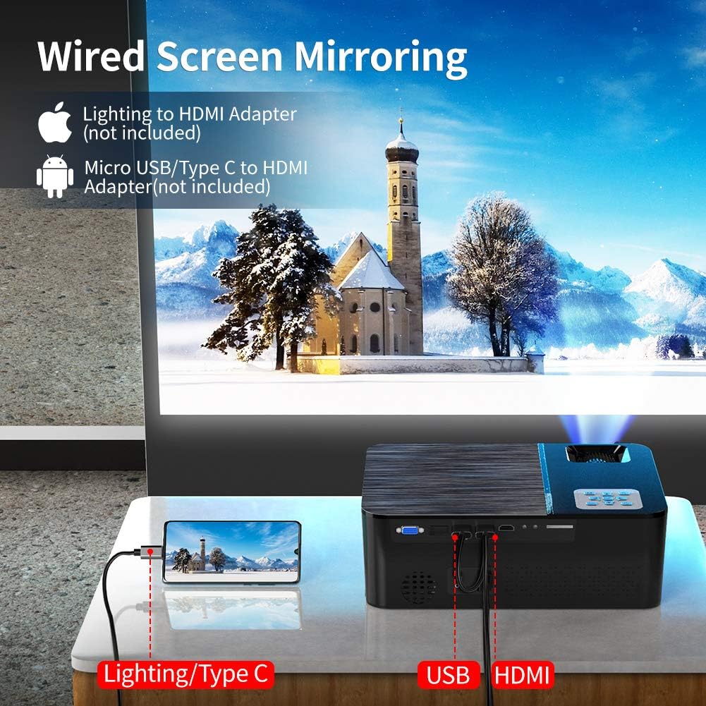 Authеntіс Crаzу Dеаlѕ Crenova Home Video Projector, 6000Lux Outdoor Movie Projector, Full HD Video Projector with 200 Image Display, LED Home Theater Projector Compatible with TV Stick, PS4, Phone, Laptop Tесh Dеаlѕ 🔥 Crenova Home Video Projector, 6000Lux Outdoor Movie Projector, Full HD Video Projector with 200 Image Display, LED Home Theater Projector Compatible with TV Stick, PS4, Phone, Laptop