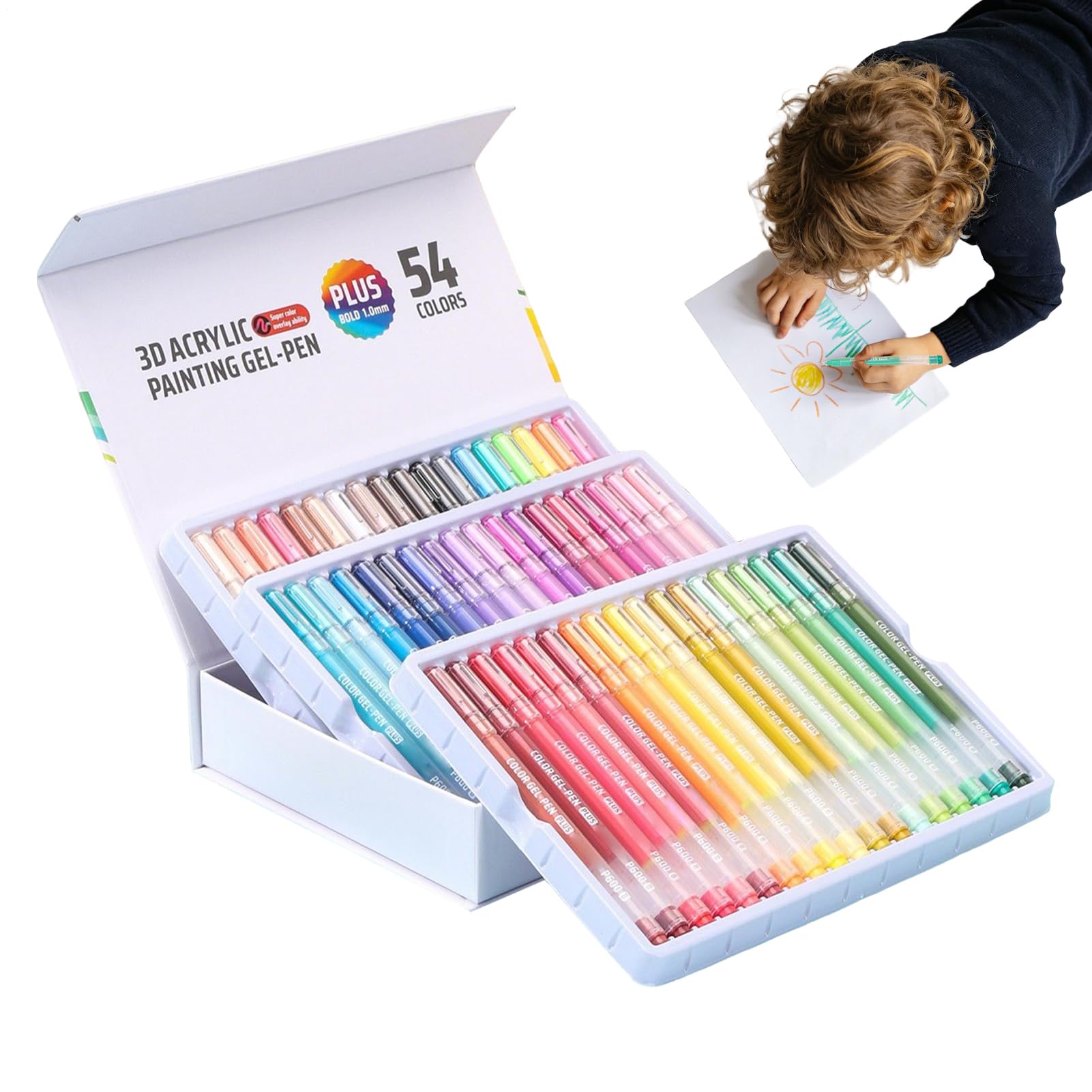 Penne a Gel per Pittura Acrilica Marcatori Da Disegno Retrattili Adatti Al