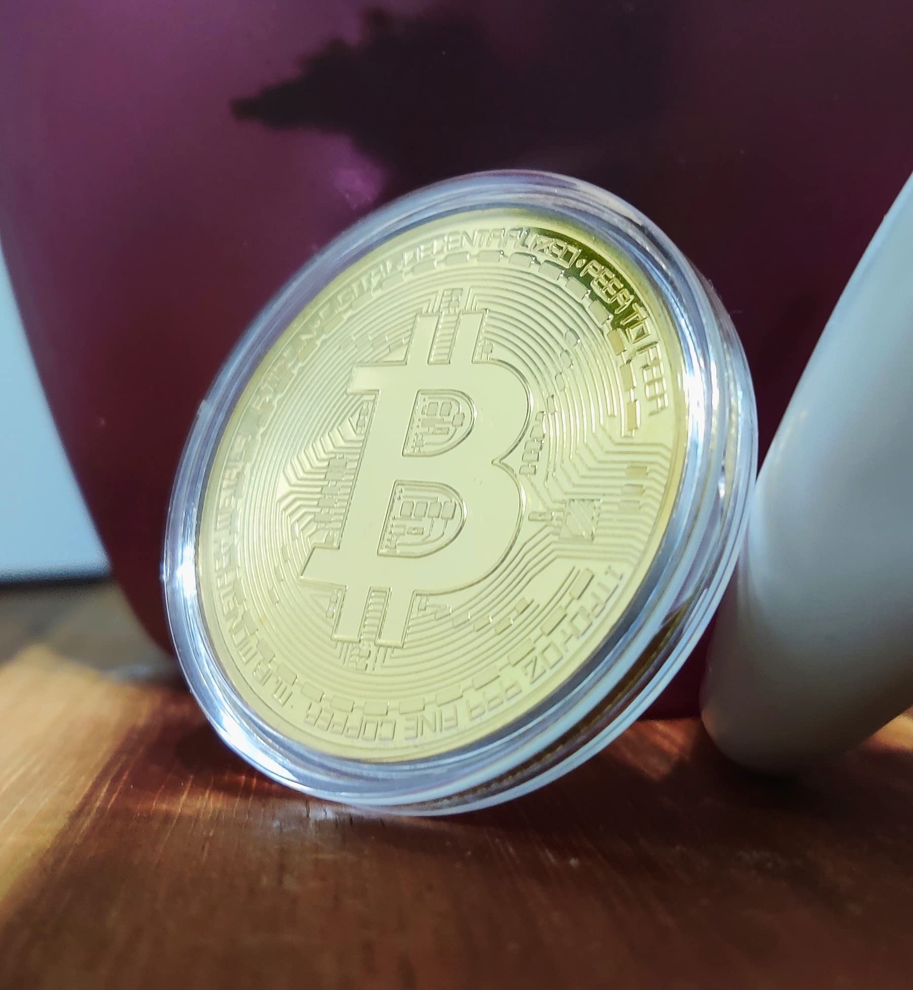 Amazon | 3パック 暗号通貨コイン | ビットコイン (BTC) イーサリアム (ETH) ドゴコイン (犬) | 物理コイン ゴールド |  通販