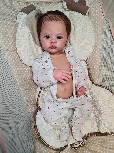 Miniatura 2 de Anano Muñecas de bebé realistas de silicona de cuerpo completo de 18 pulgadas, suave vida como muñecas de bebé recién nacidas, niñas que parecen