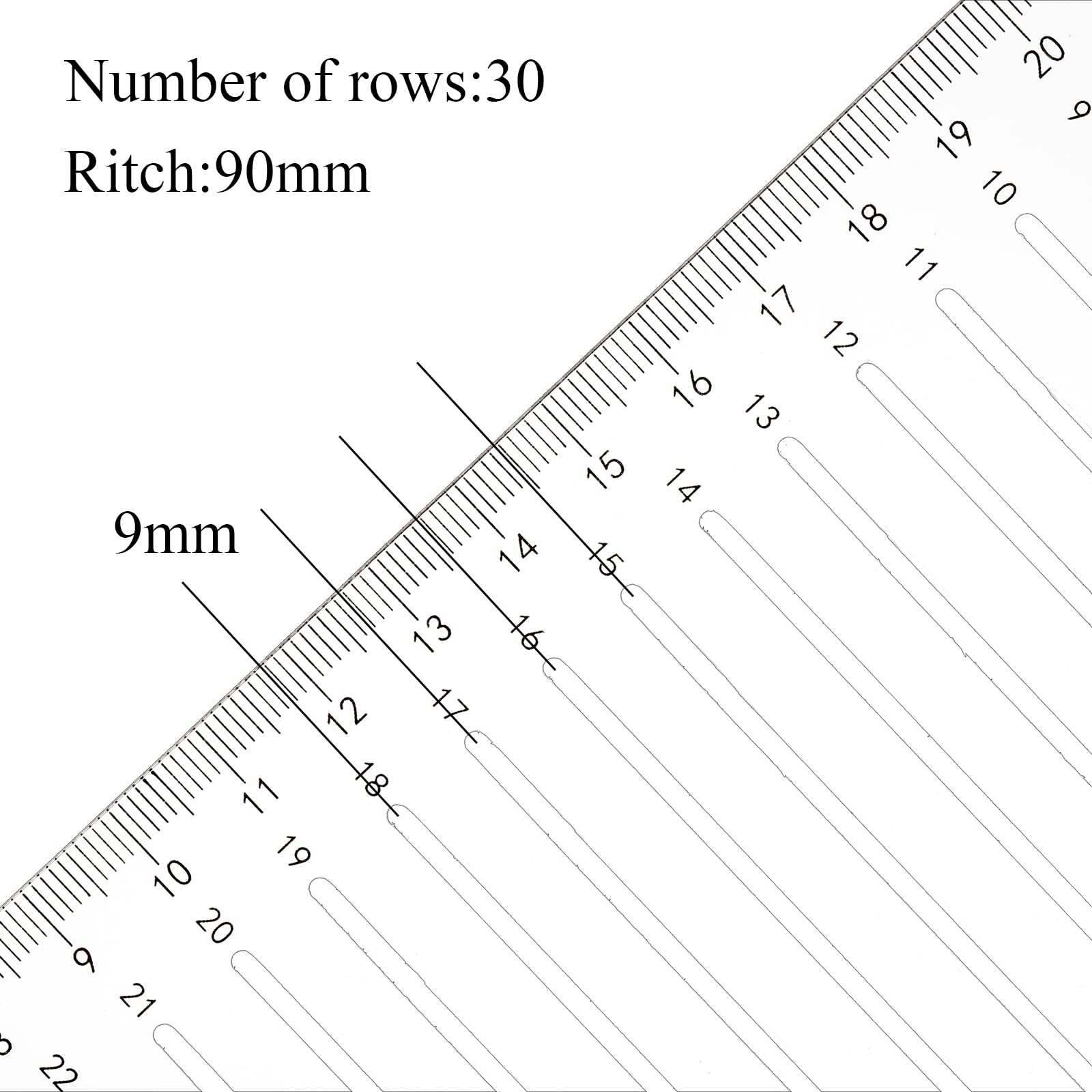 Suwimut 11 Pack Straight Line Stencil Template for Journaling and Envelope Addressing Guide Stencil Templates Set, 11 Inch Scale Spacing Line Drawing Stencils for Card Paper Journal Lettering Writing - Image 4
