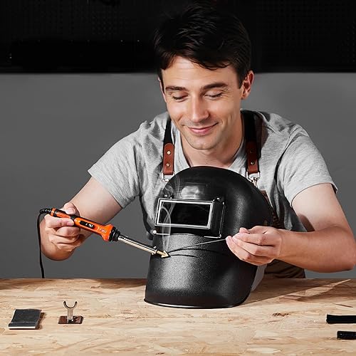 Miniatura 8 de VEVOR Kit de Soldador de Plástico Deluxe, Pistola de Soldadura de Plástico de 100W + Soldador de 60W100W, Herramienta Profesional de Soldadura de