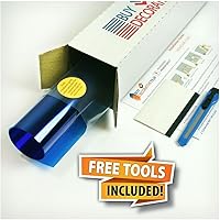 Vista 2 de BDF CABL - Película decorativa para ventana, color azul, 24 pulgadas x 12 pies