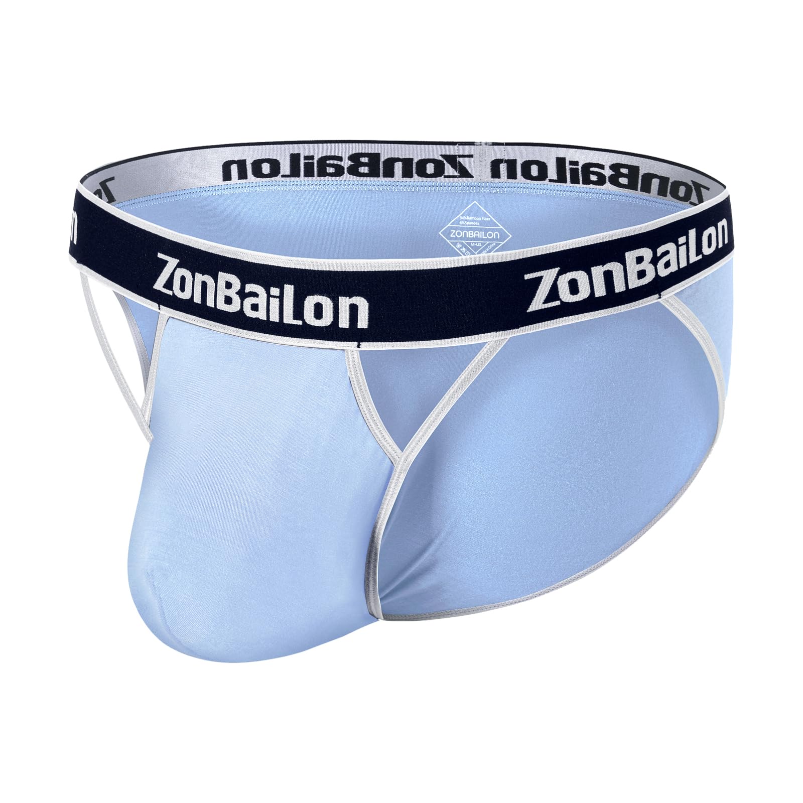 BIATWOWR Herren Dreiecks-Slips mit Extra Bequeme Beutel ohne Etikett und Breitem Bund