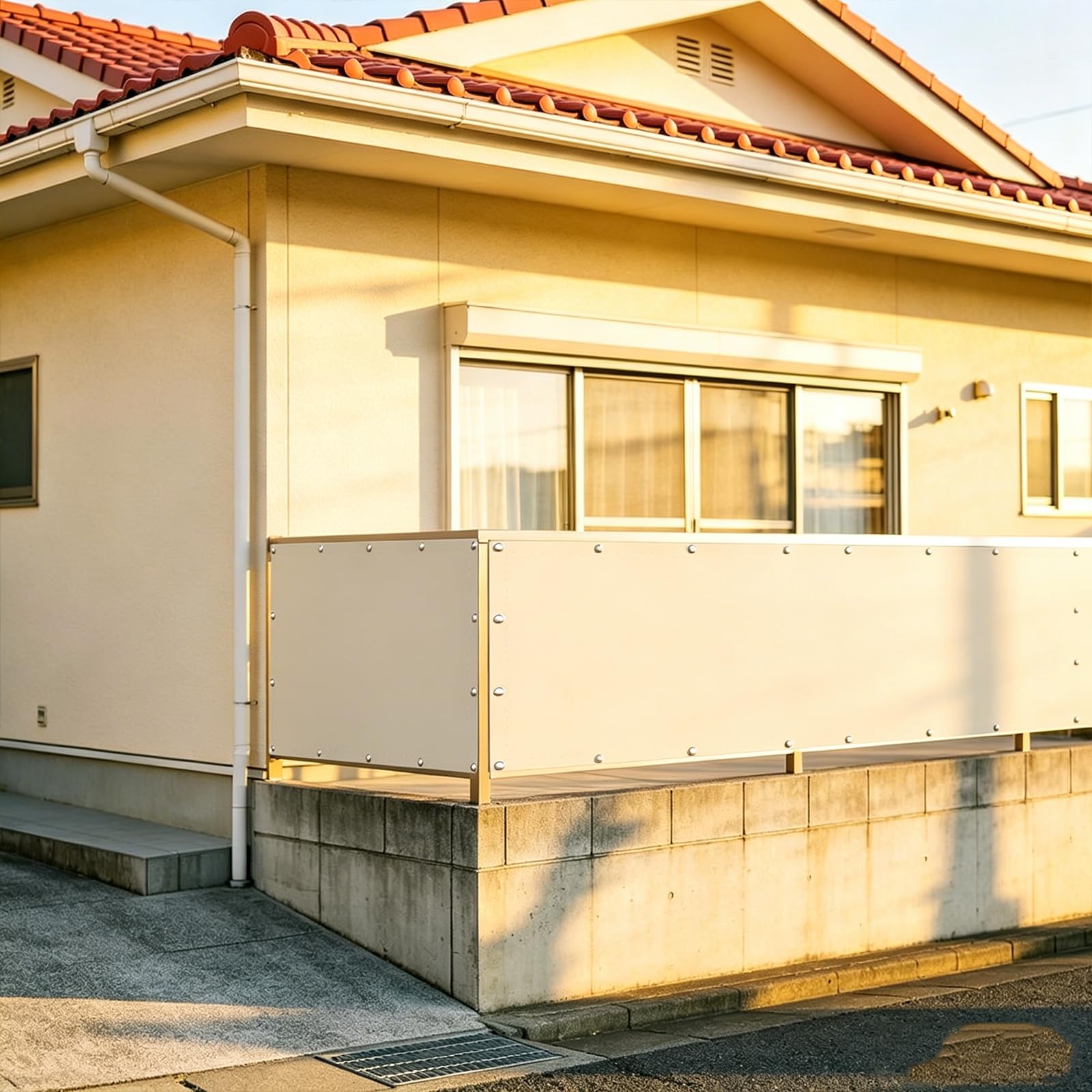 Brise vue balcon imperméable et résistant au vent 150 x 475 cm