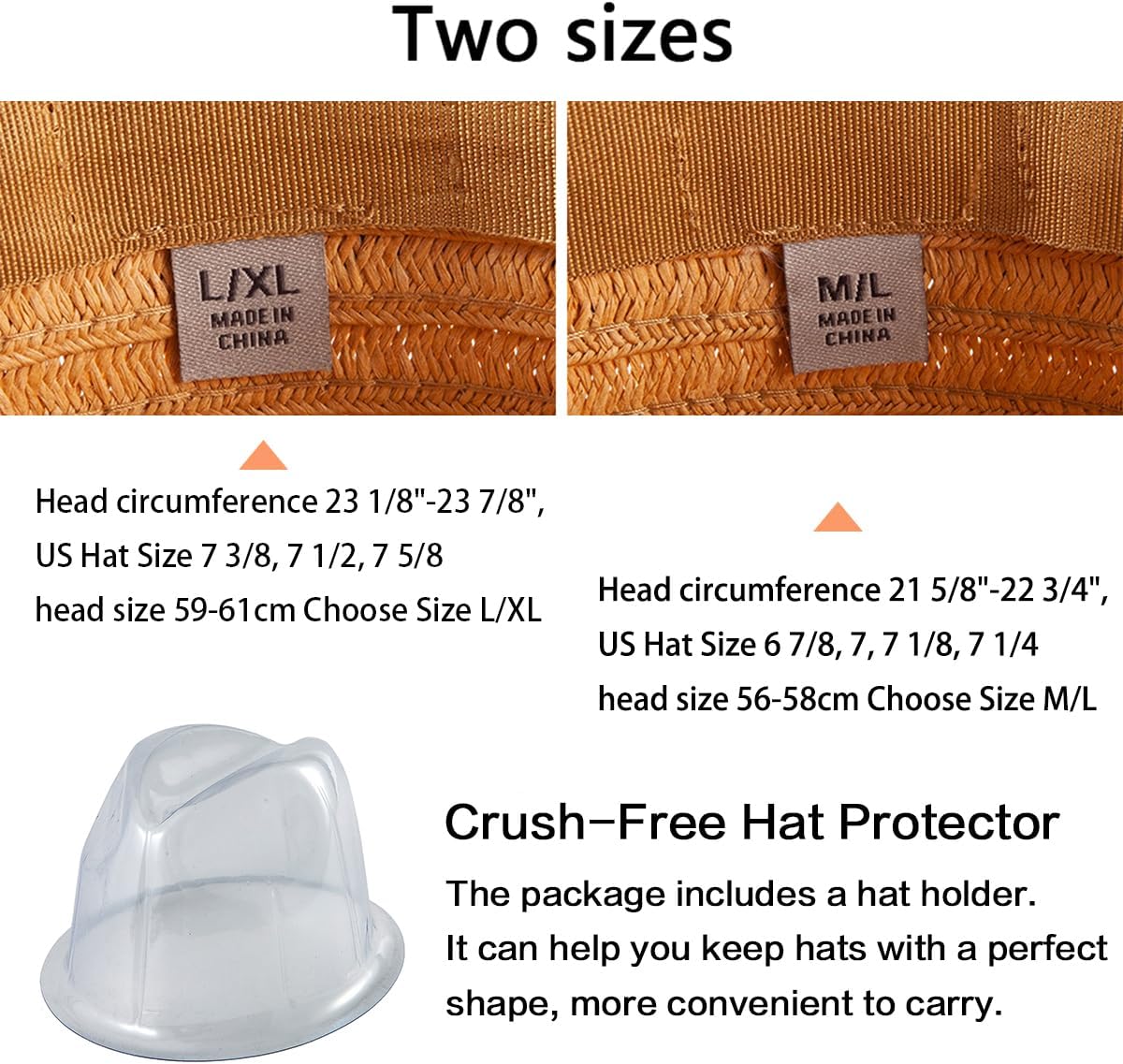 Summer Trilby Hat Mens Women Short Brim Fedora Sun Panama, Khaki, M-XL
