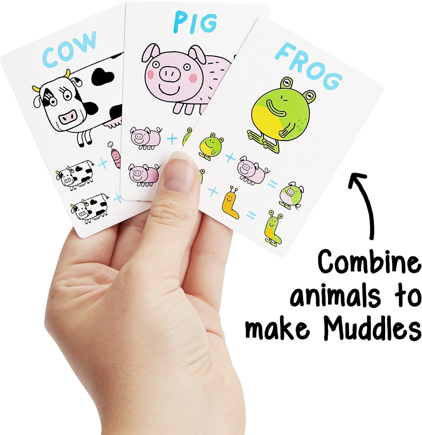 Big Potato The Muddles - Funny Animal-Matching Family Card Game, Blue and White, 16 centimeters x 12 centimeters - Image 2