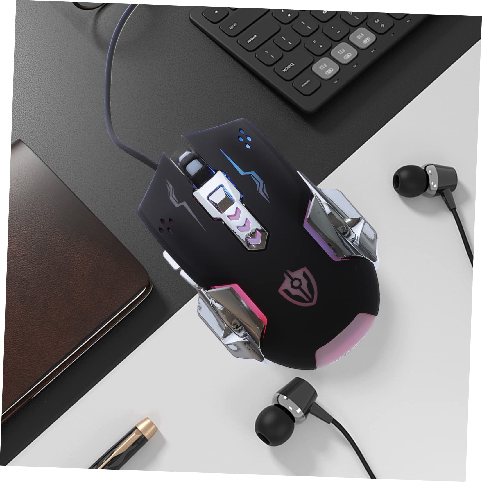 OSALADI Mouse Con Prestazioni Stabili Da 3 Pezzi Per Pc Laptop Design Con Luce Led Facile Da Installare