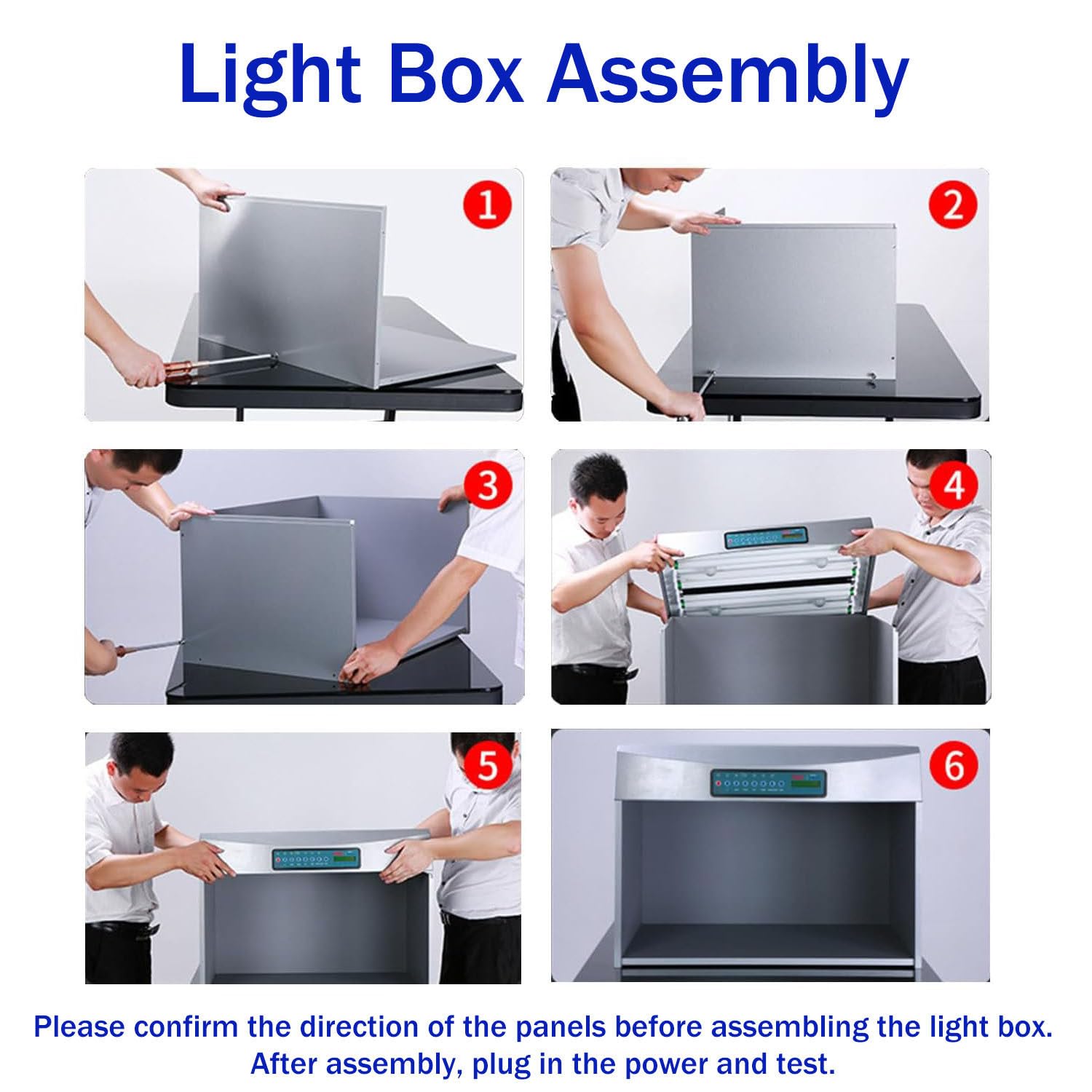 Boîte lumineuse d'évaluation des couleurs avec enregistrement automatique des données, mémoire de mise hors tension, pour une gestion précise des couleurs dans les textiles, design à quatre lumières