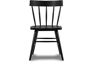 HAVA Dining Chair,Oak, Black - poly bark chair comfort, style, and value for your home
