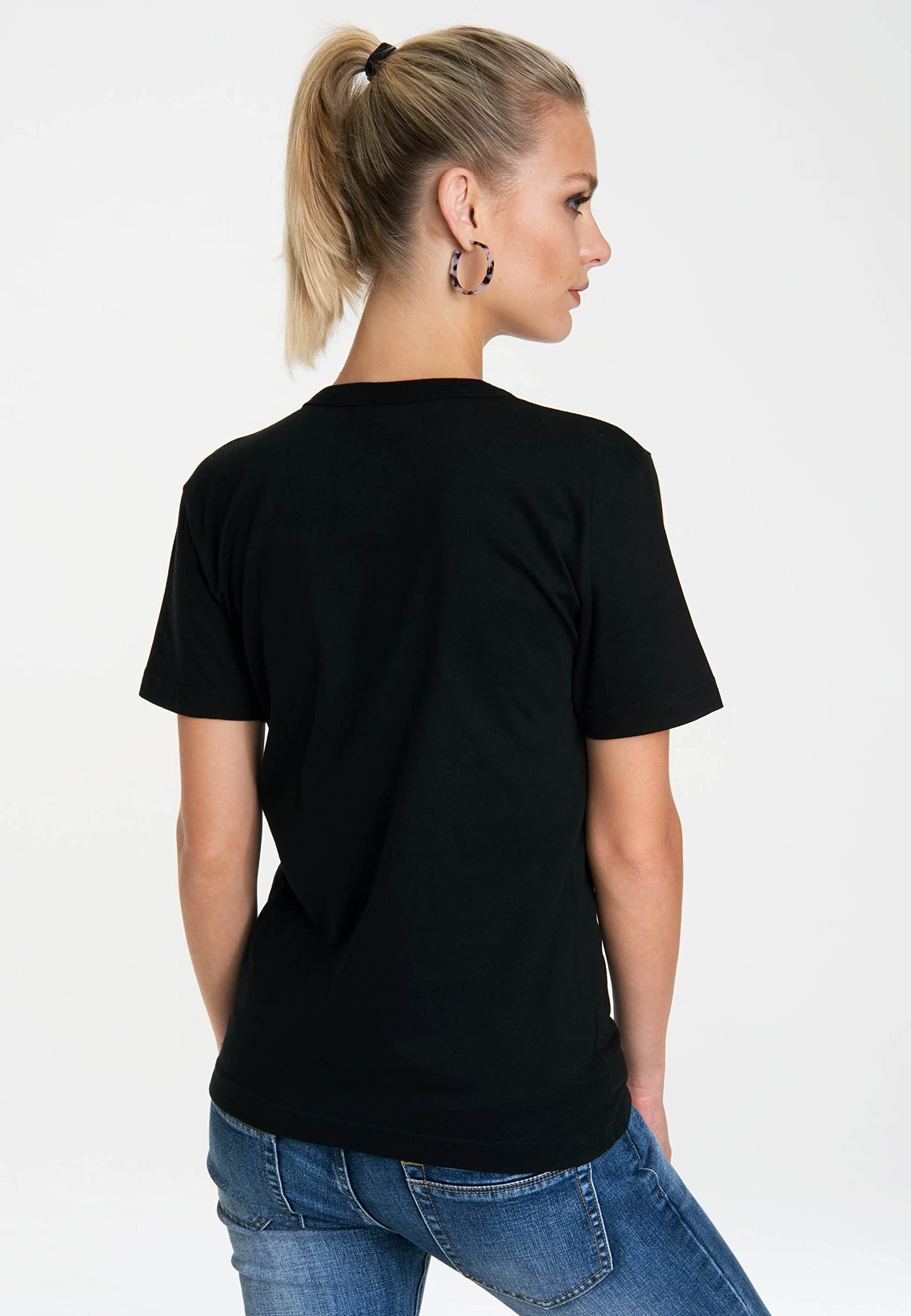 Logoshirt® Louis de Funès Nein! Doch! Ohhh! T-Shirt Damen & Herren | Offiziell lizenziertes Louis de Funes-Merchandise, kultiges Gendarm-Motiv, 100% Baumwolle, hochwertiger Frontprint