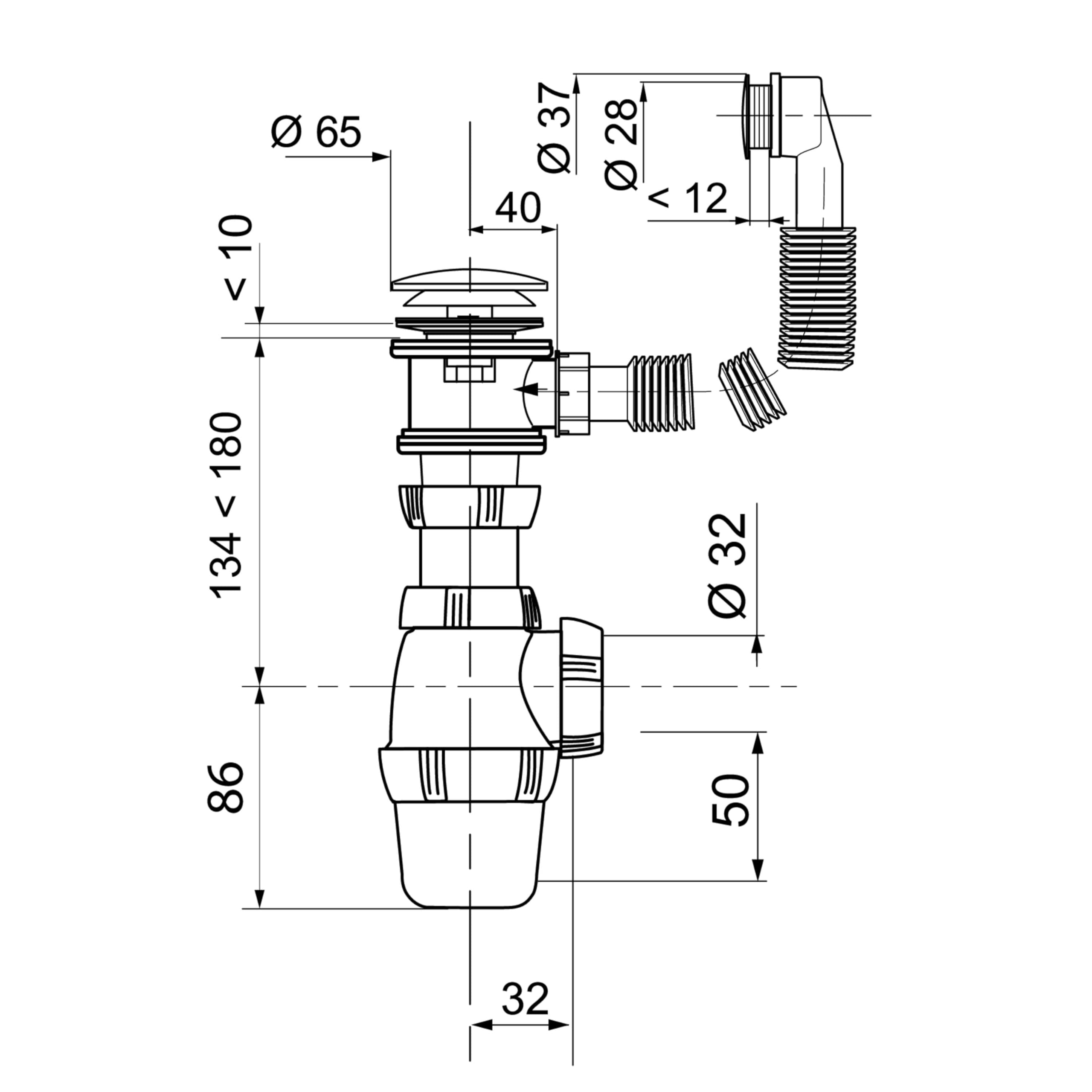 Wirquin Abflussreiniger 11cm - Spüle Verstopfungen Lösen Hellbeige
