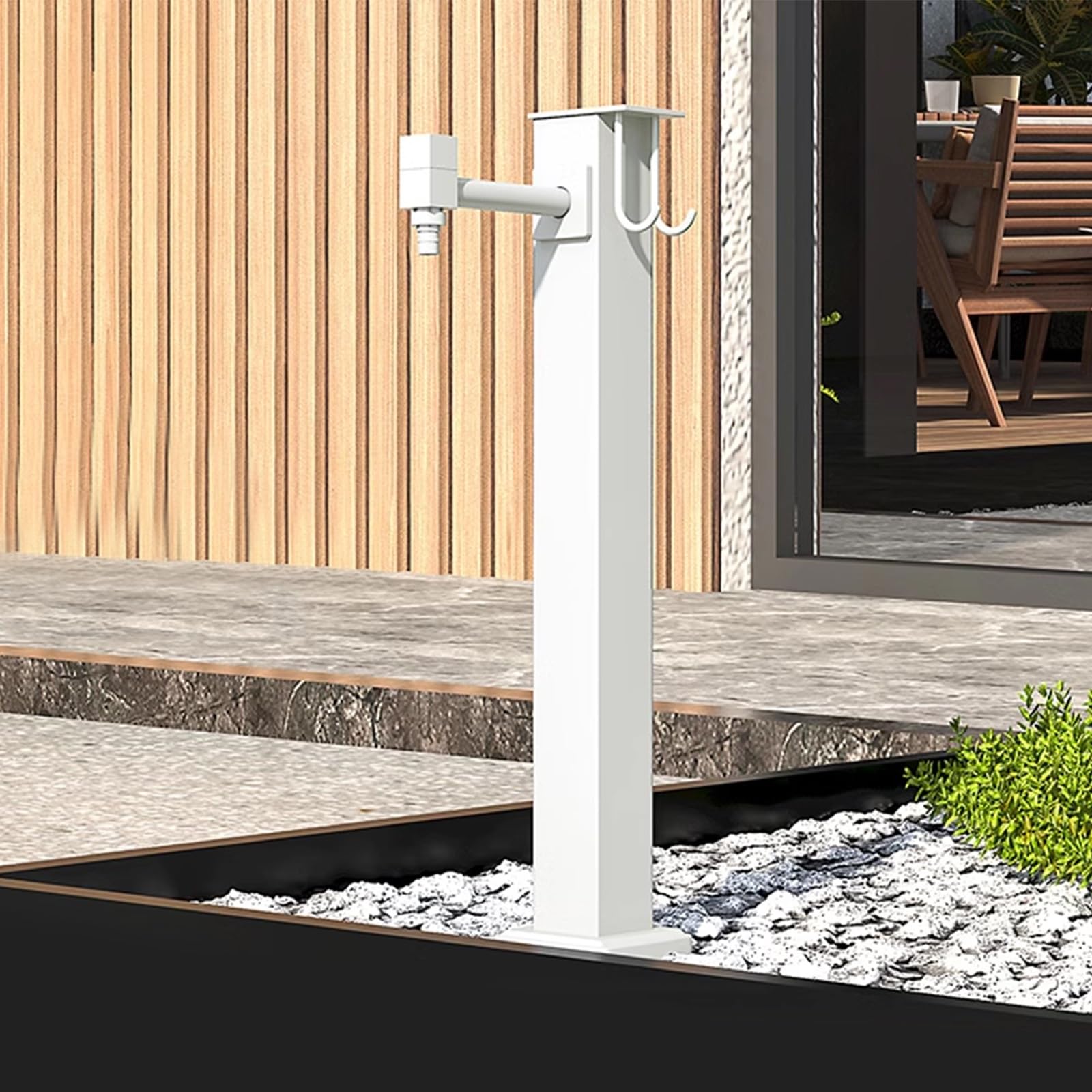 BHGFYXBS Outdoor Faucet Vertical Garden Water Column Water Spigot Freestanding Hose Stand,For Watering/Irrigation,size_name-40cm
