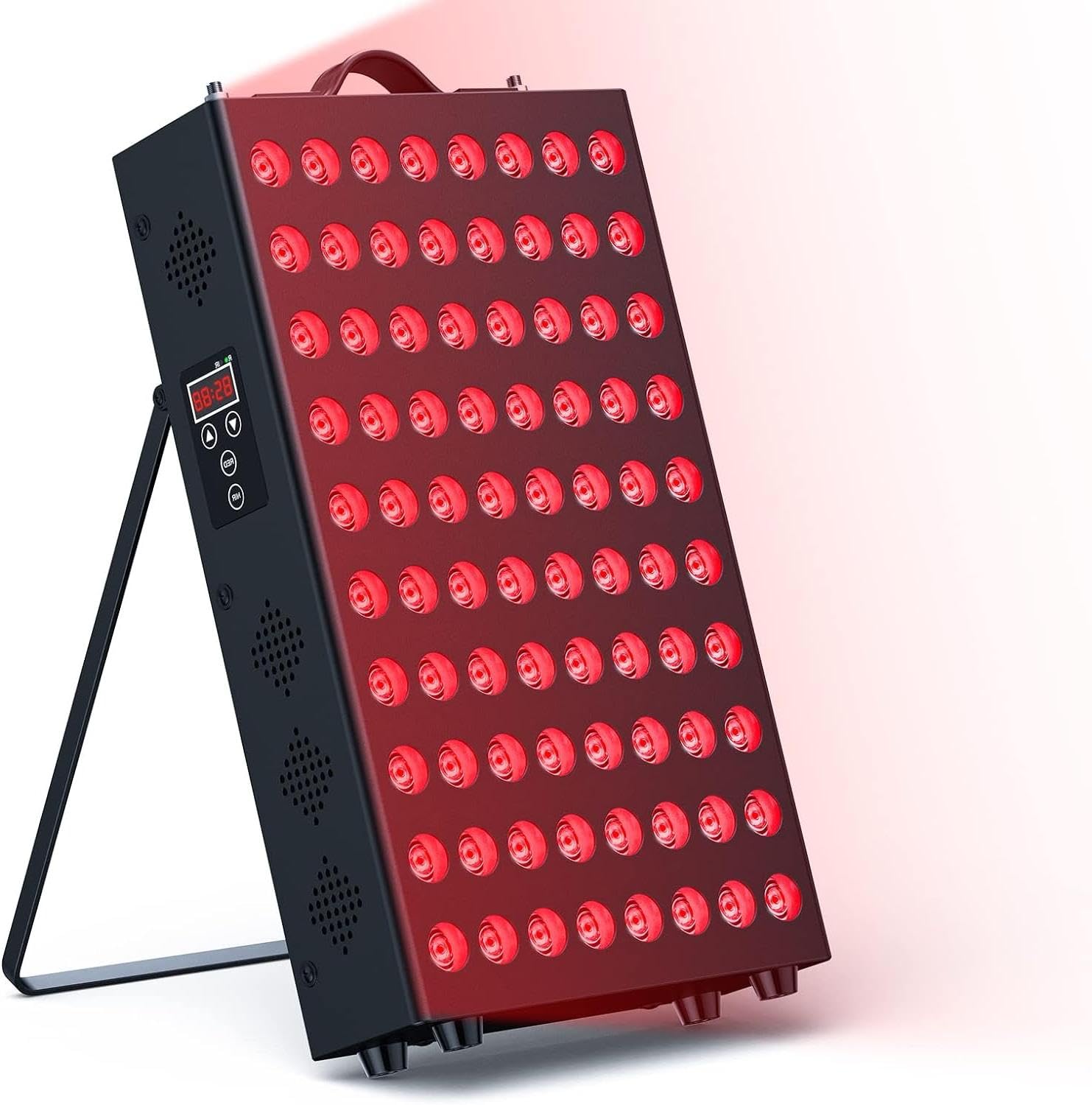 Urządzenie do terapii światłem czerwonym iTHERAU lampa z czerwonym światłem, 80 diod LED, 400 W, 660 nm, lampa na podczerwień 850 nm, panel terapeutyczny do zarządzania wagą i bólem, ogólne wellness