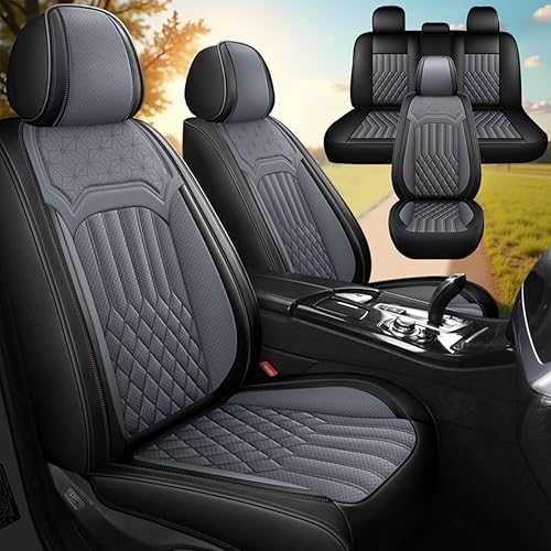 Funda de asiento de automóvil para Kia K5 2021-2025, fundas de asiento suaves impermeables con compatible con bolsa de aire, accesorios interiores